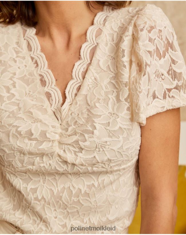 Polin et moi Top-Ari-Stickerei HT8R279 Kleidung roh