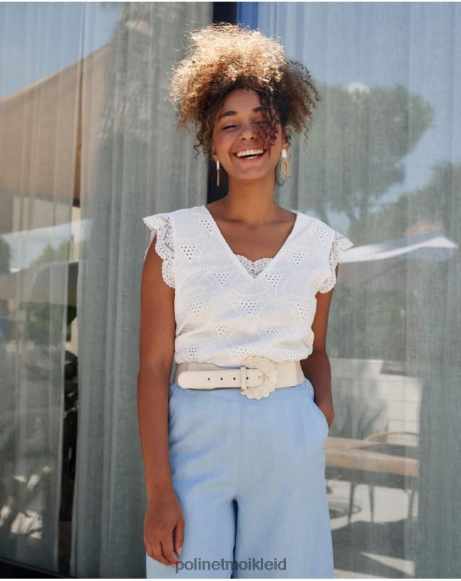 Polin et moi Top Batista Amparo HT8R240 Kleidung Weiß