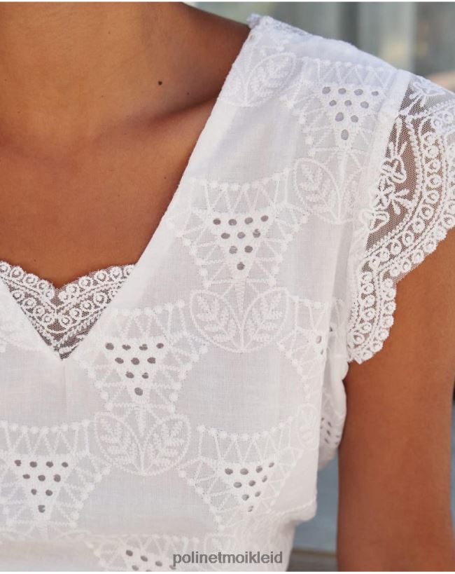 Polin et moi Top Batista Amparo HT8R240 Kleidung Weiß