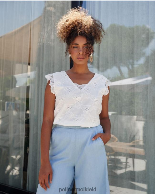 Polin et moi Top Batista Amparo HT8R240 Kleidung Weiß