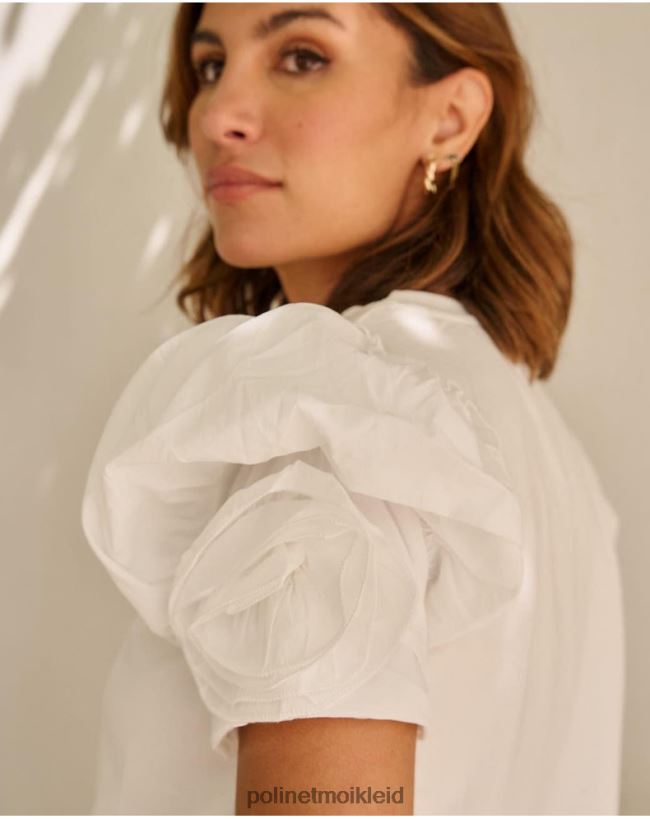 Polin et moi Top-Juwel-Manga HT8R269 Kleidung Weiß