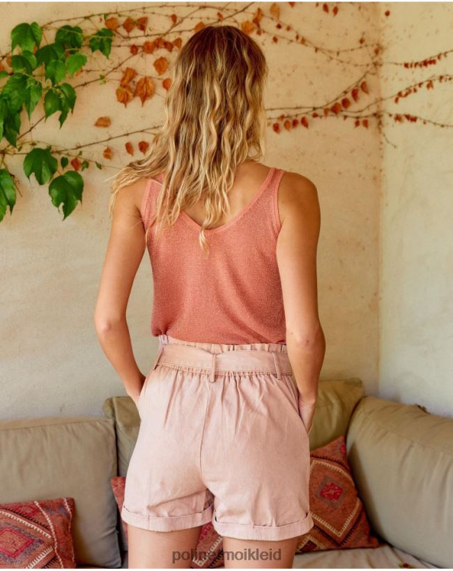 Polin et moi Top Lurex Sarah HT8R294 Kleidung Lachs