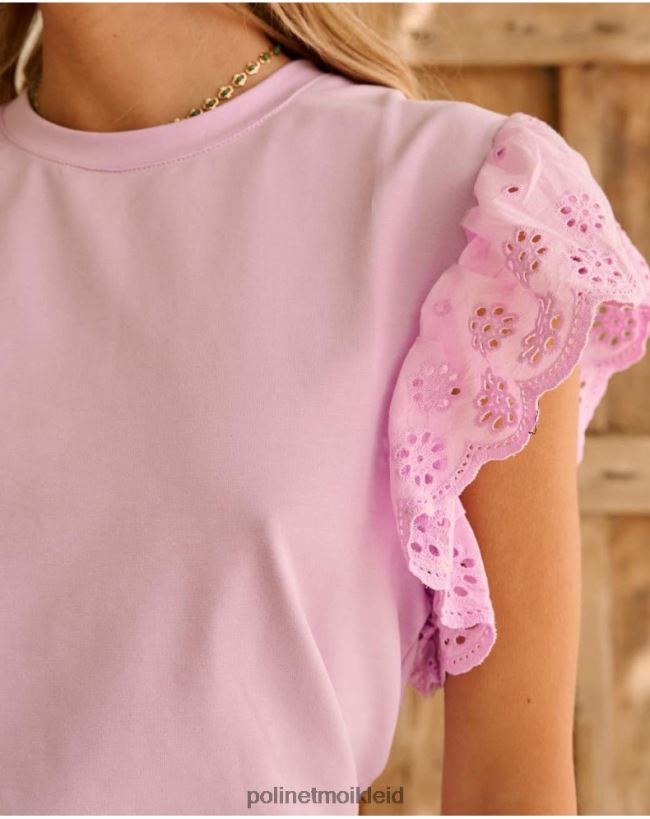 Polin et moi Top Rüschen Justina HT8R252 Kleidung lila