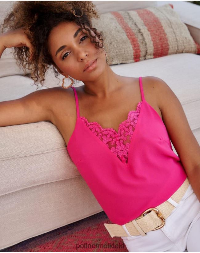 Polin et moi Top Spitze Emy HT8R268 Kleidung Fuchsie