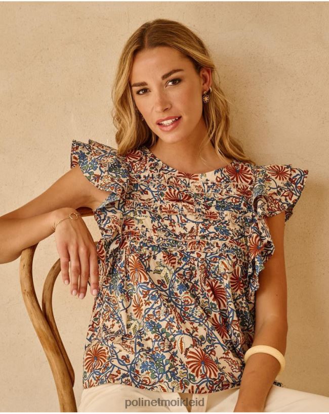 Polin et moi oben gekräuseltes Tiberia HT8R277 Kleidung roh