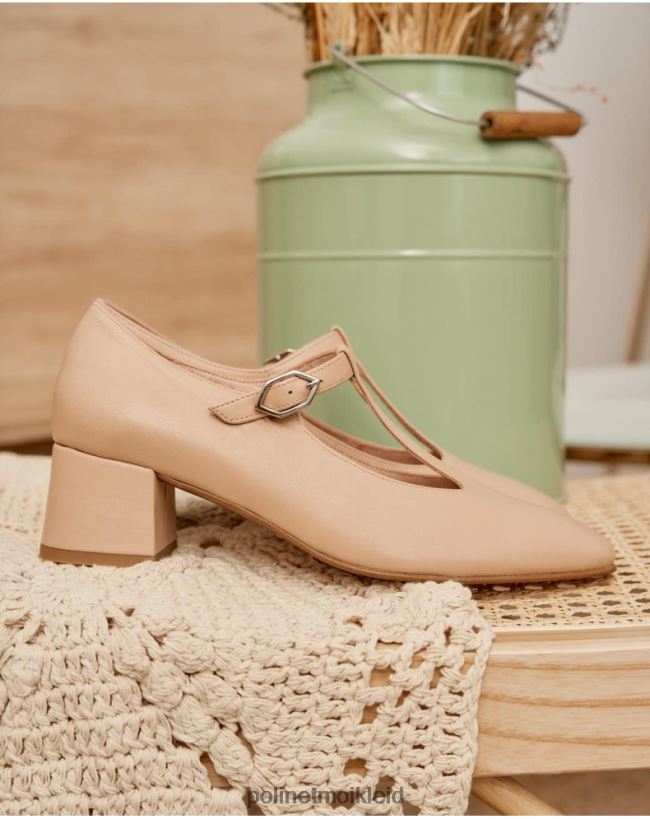 Polin et moi Mary Jane Heel Giorgia HT8R489 Schuhwerk Kamel