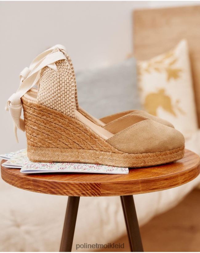 Polin et moi Amaya Herz-Espadrille HT8R458 Schuhwerk Kamel