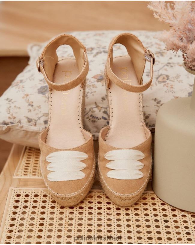 Polin et moi Bauern-Espadrille Arlene HT8R463 Schuhwerk Kamel