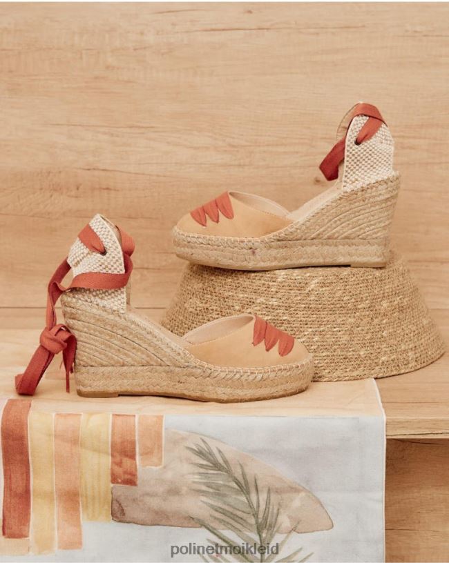 Polin et moi Bauern-Espadrille-Penny HT8R432 Schuhwerk Kamel