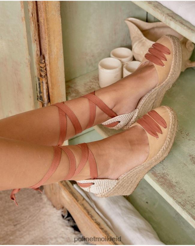 Polin et moi Bauern-Espadrille-Penny HT8R432 Schuhwerk Kamel