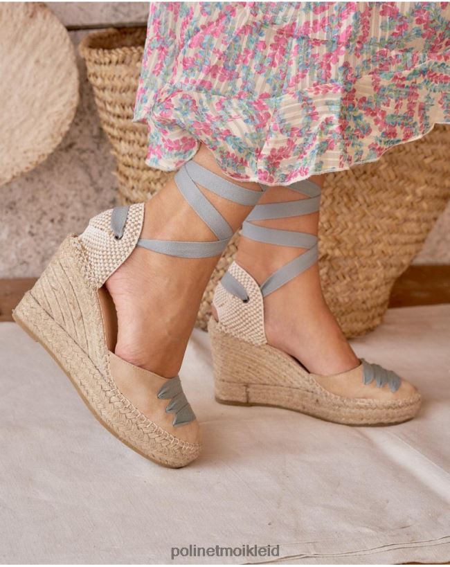 Polin et moi Bauern-Espadrille-Penny HT8R444 Schuhwerk Beige