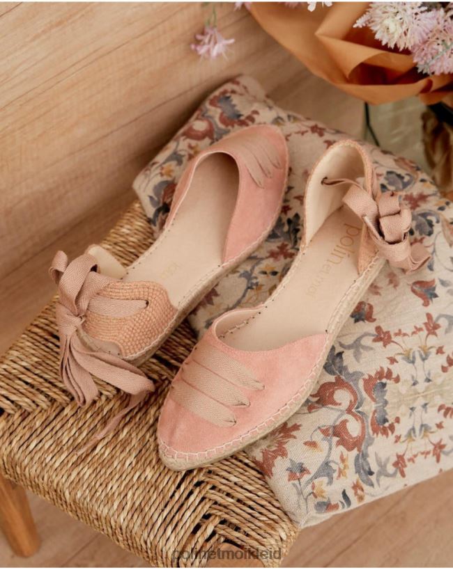 Polin et moi Bauern-Espadrille-Rabe HT8R423 Schuhwerk Rose