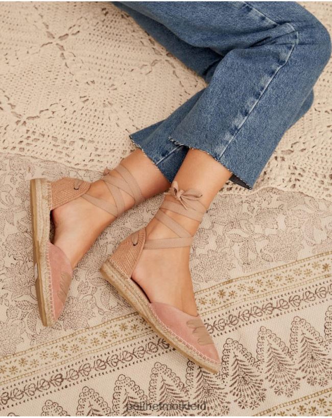 Polin et moi Bauern-Espadrille-Rabe HT8R423 Schuhwerk Rose