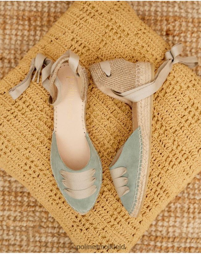 Polin et moi Bauern-Espadrille-Rabe HT8R497 Schuhwerk apfelgrün/mint