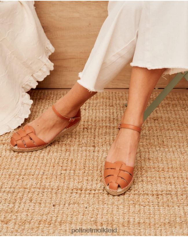 Polin et moi Crabeater-Espadrille Anna HT8R494 Schuhwerk Leder