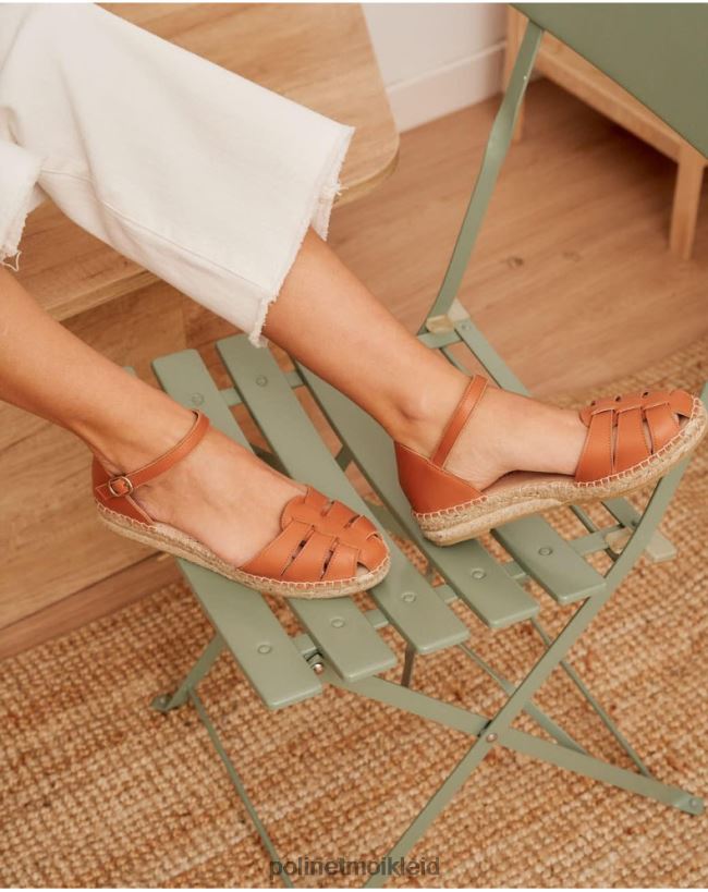 Polin et moi Crabeater-Espadrille Anna HT8R494 Schuhwerk Leder