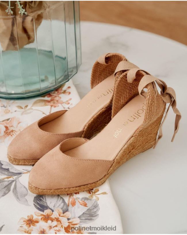 Polin et moi Espadrille-Ausschnitt Mafalda HT8R457 Schuhwerk Kamel