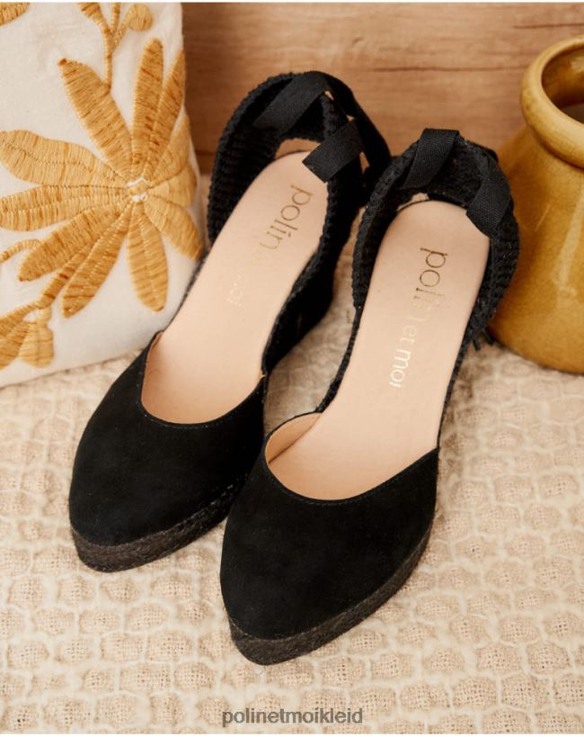 Polin et moi Espadrille-Bänder Esther HT8R466 Schuhwerk Schwarz