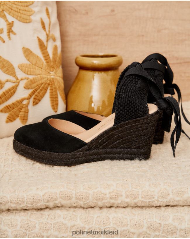 Polin et moi Espadrille-Bänder Esther HT8R466 Schuhwerk Schwarz