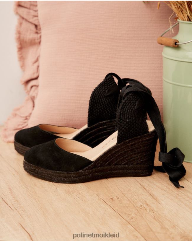Polin et moi Espadrille-Bänder Esther HT8R466 Schuhwerk Schwarz