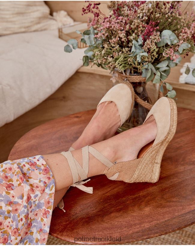 Polin et moi Espadrille-Bänder Madalina HT8R441 Schuhwerk Kamel