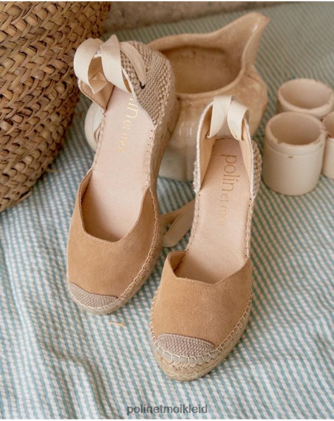 Polin et moi Espadrille-Dori-Ausschnitt HT8R440 Schuhwerk Kamel