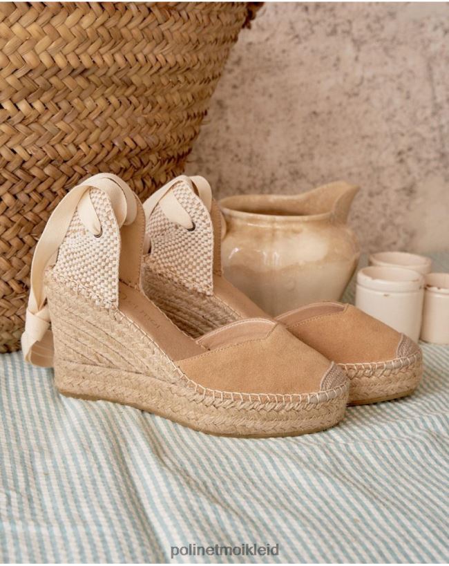 Polin et moi Espadrille-Dori-Ausschnitt HT8R440 Schuhwerk Kamel