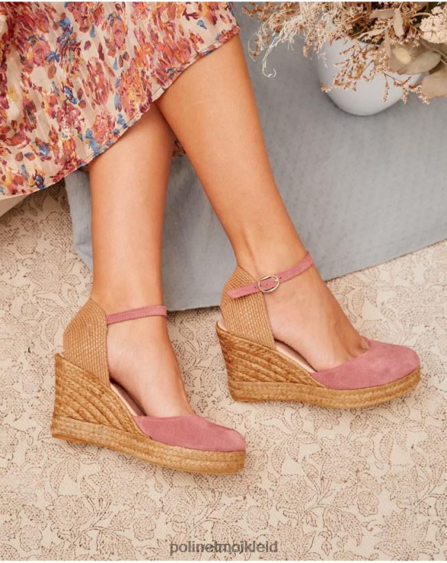 Polin et moi Espadrille-Eleonora-Ausschnitt HT8R484 Schuhwerk Himbeere