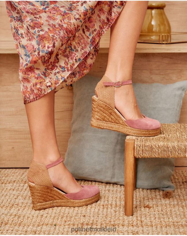 Polin et moi Espadrille-Eleonora-Ausschnitt HT8R484 Schuhwerk Himbeere