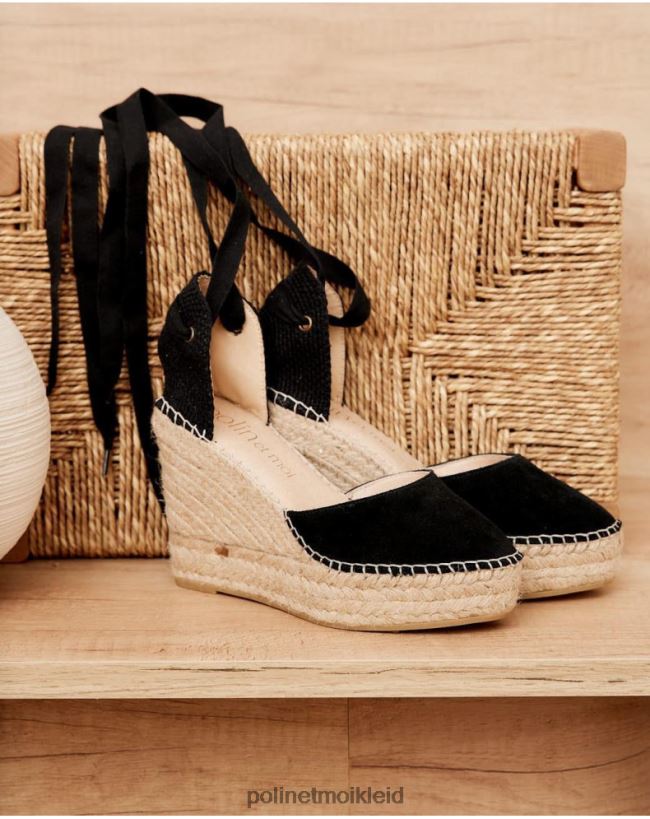 Polin et moi Espadrille-Plateau Himmel HT8R412 Schuhwerk Schwarz