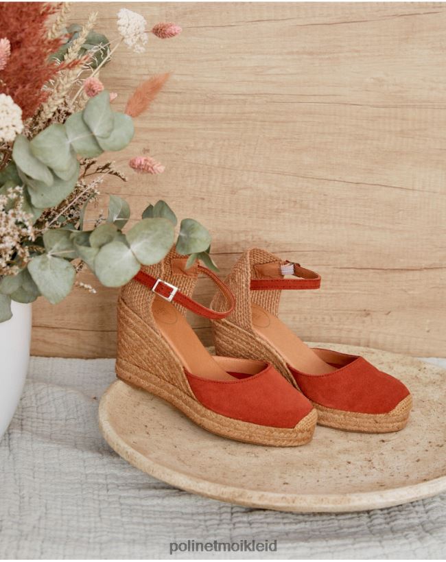 Polin et moi Espadrille mit Keilabsatz von Fabrizia HT8R430 Schuhwerk Terrakotta