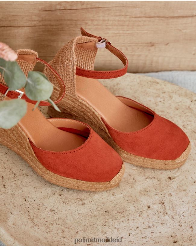 Polin et moi Espadrille mit Keilabsatz von Fabrizia HT8R430 Schuhwerk Terrakotta