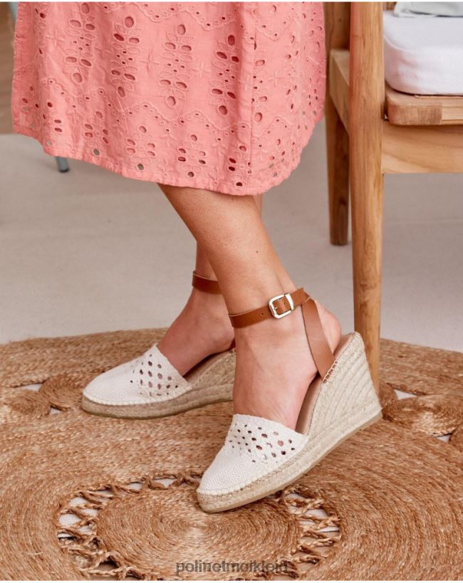 Polin et moi Gehäkelte Espadrille-Novelle HT8R483 Schuhwerk roh