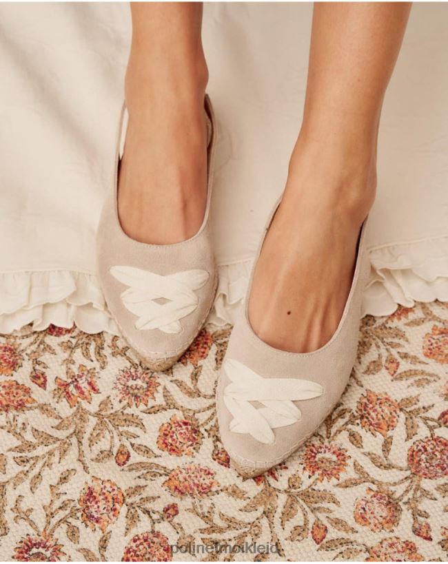 Polin et moi Mallory Cross Espadrille HT8R409 Schuhwerk Sand