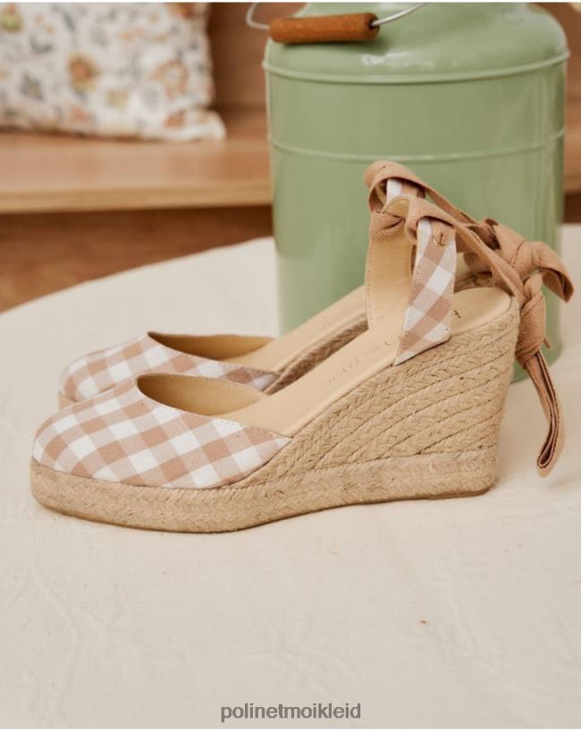 Polin et moi Vichy Bimba Espadrille HT8R429 Schuhwerk roh