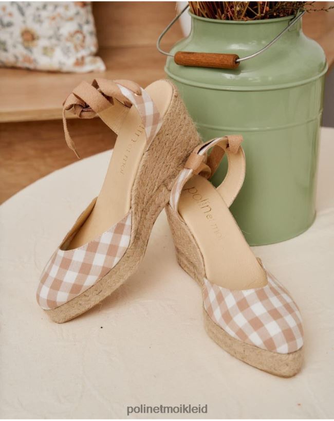 Polin et moi Vichy Bimba Espadrille HT8R429 Schuhwerk roh