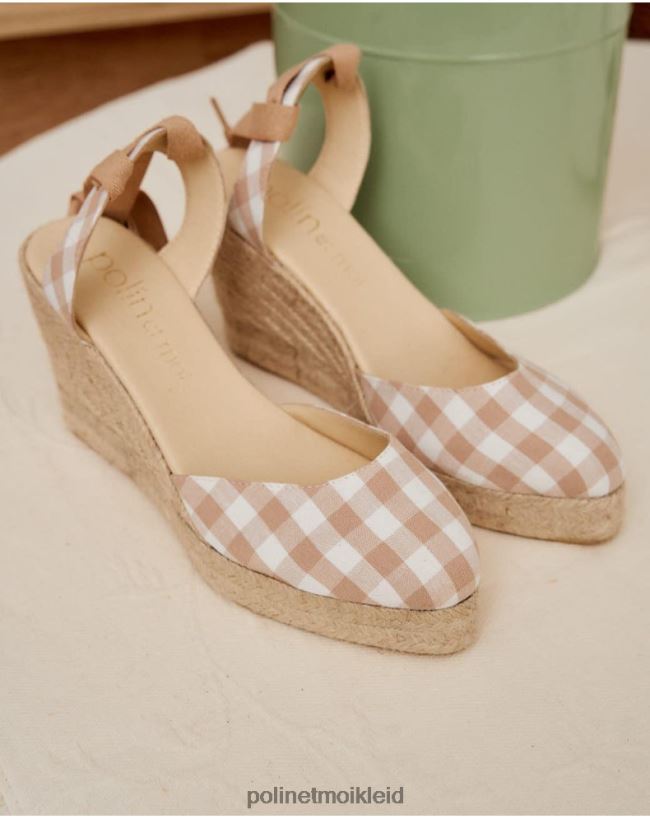 Polin et moi Vichy Bimba Espadrille HT8R429 Schuhwerk roh