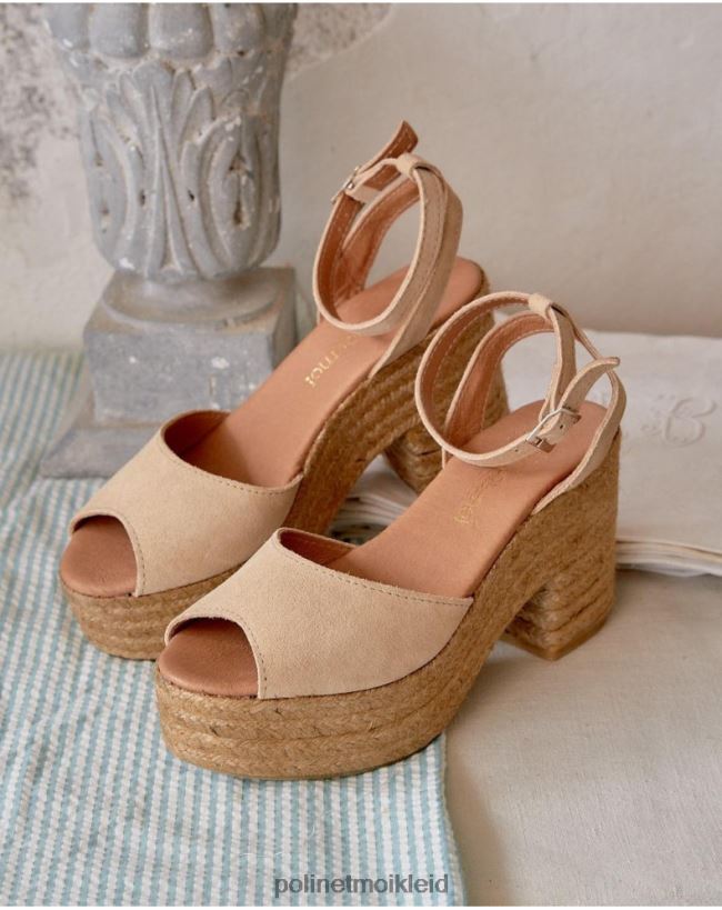 Polin et moi Arina-Plateausandalen HT8R410 Schuhwerk Sand