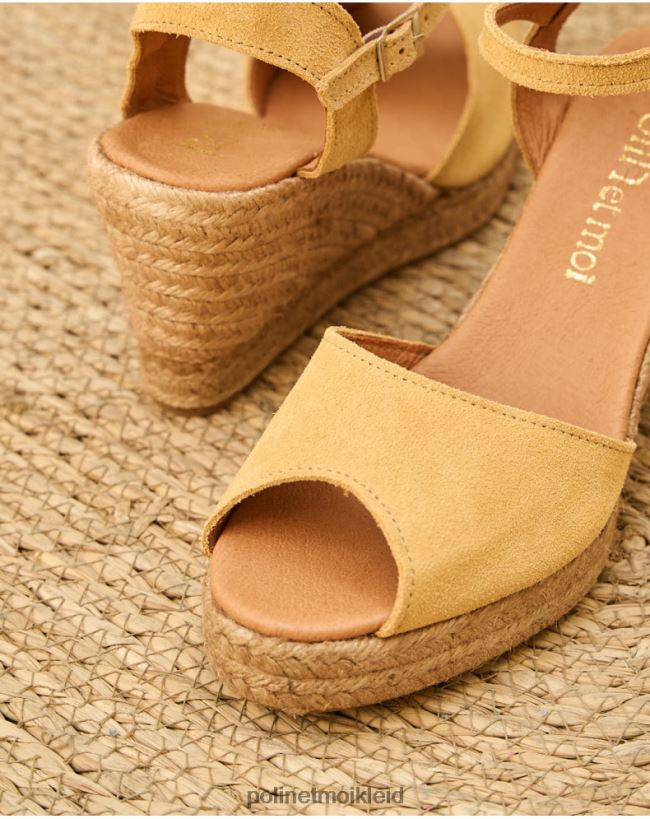 Polin et moi Keilsandalen Kira HT8R491 Schuhwerk Ocker