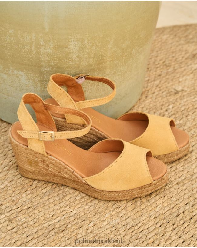 Polin et moi Keilsandalen Kira HT8R491 Schuhwerk Ocker