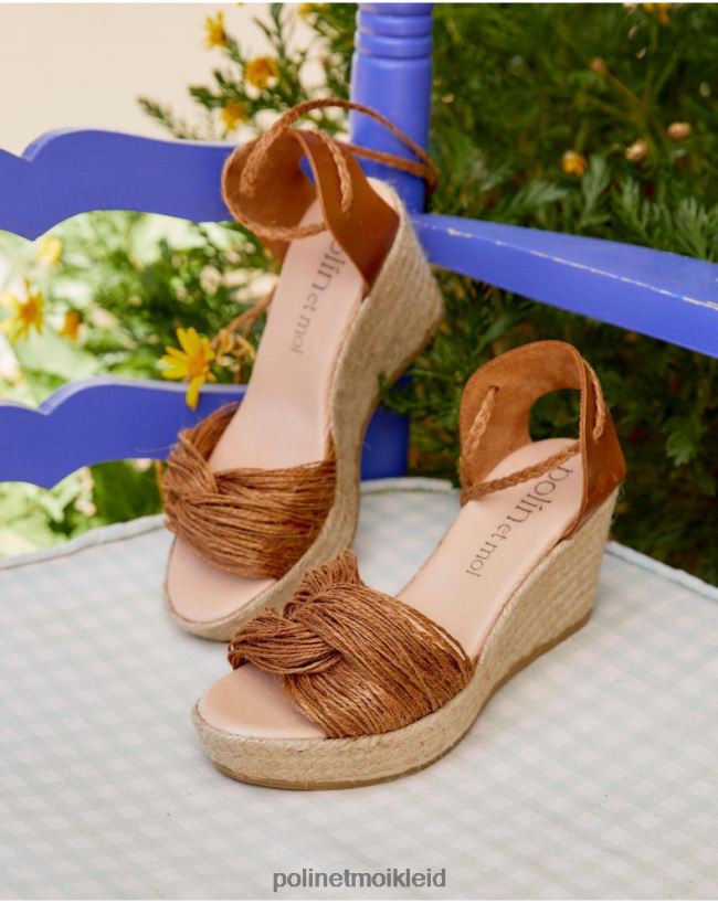 Polin et moi Kreuzsandale Yvone HT8R507 Schuhwerk Leder