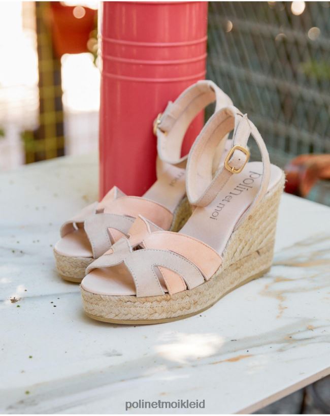 Polin et moi Sandalenstreifen Harley HT8R506 Schuhwerk Pfirsich