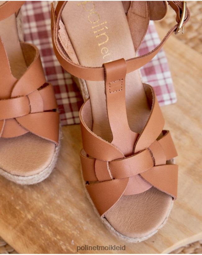 Polin et moi Zhanna Cross Sandale HT8R411 Schuhwerk Leder