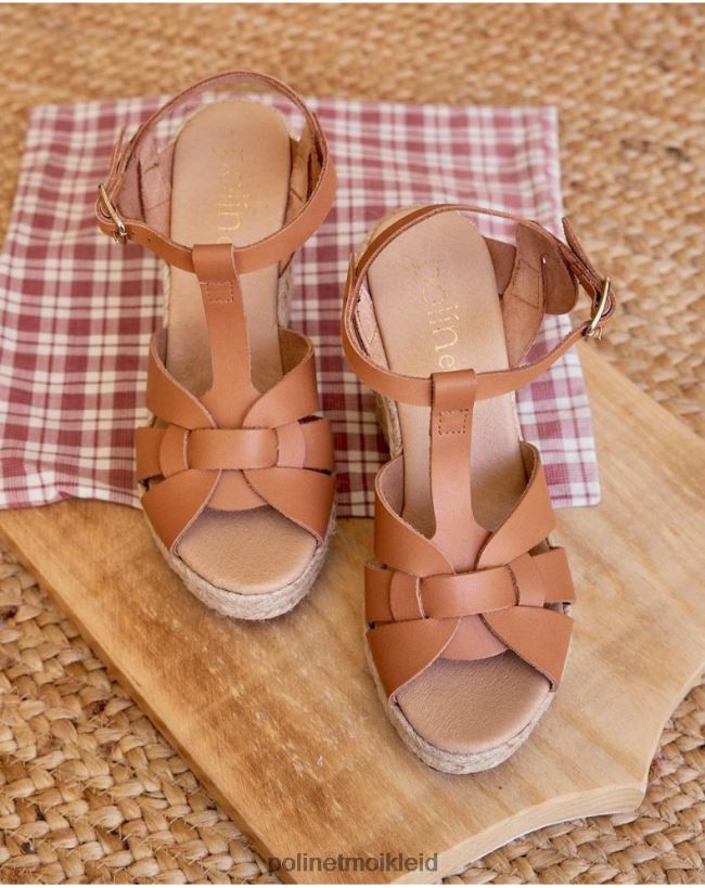 Polin et moi Zhanna Cross Sandale HT8R411 Schuhwerk Leder