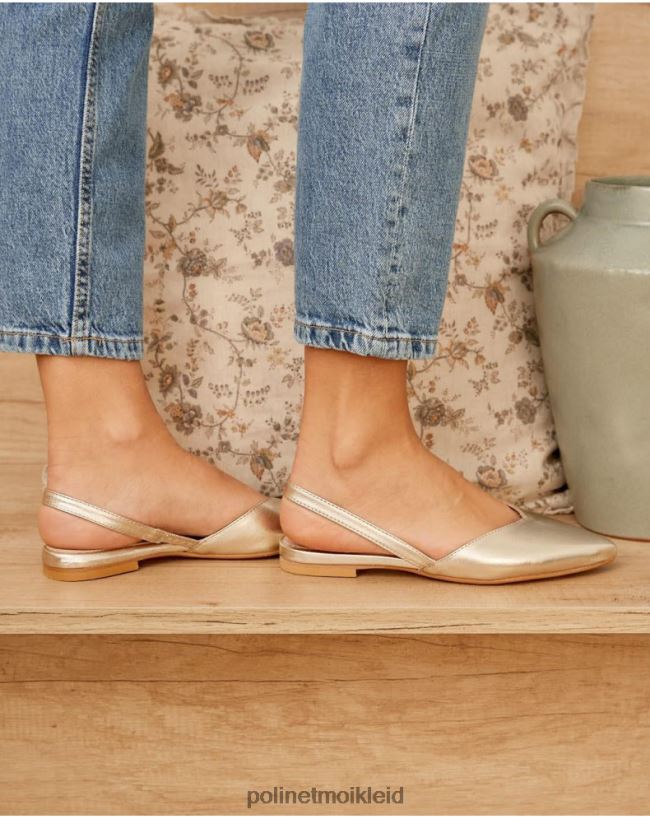 Polin et moi Ballerinas Inari Undercut HT8R477 Schuhwerk Gold/Platin