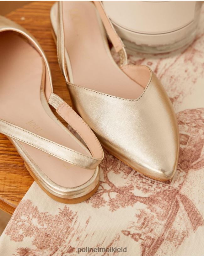 Polin et moi Ballerinas Inari Undercut HT8R477 Schuhwerk Gold/Platin