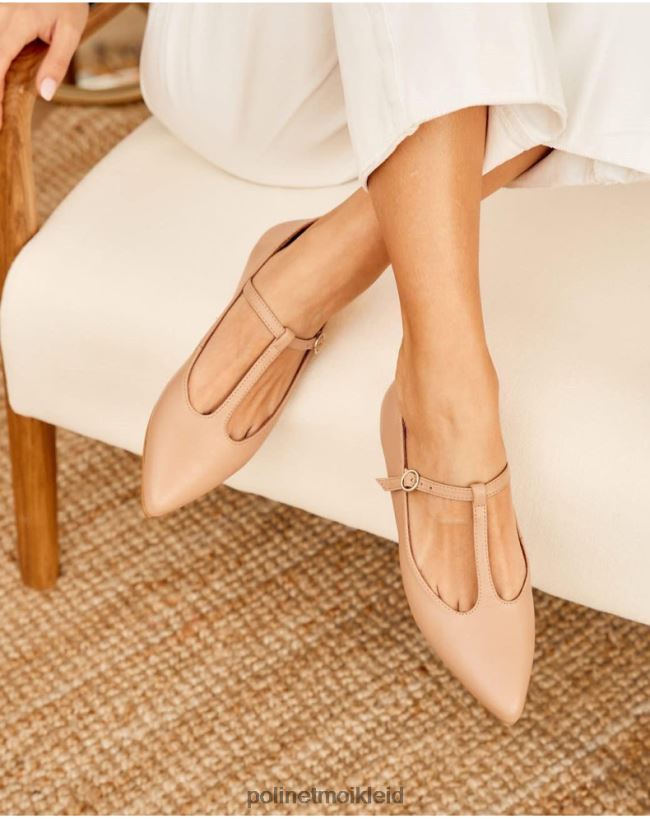 Polin et moi Ballerinas mit Adelaide-Zehe HT8R459 Schuhwerk nackt