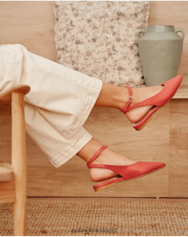 Polin et moi Ballerinas unterboten alias HT8R478 Schuhwerk Pfirsich