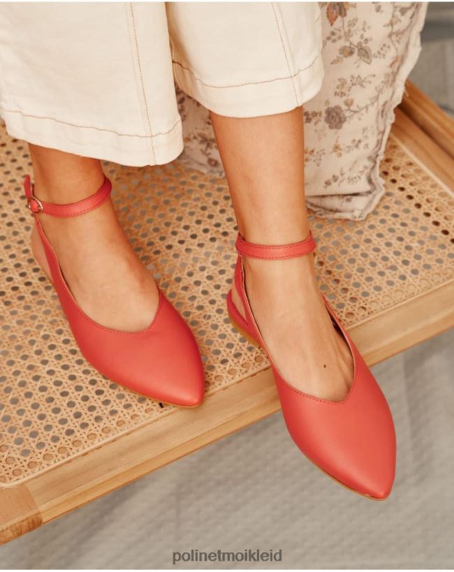 Polin et moi Ballerinas unterboten alias HT8R478 Schuhwerk Pfirsich