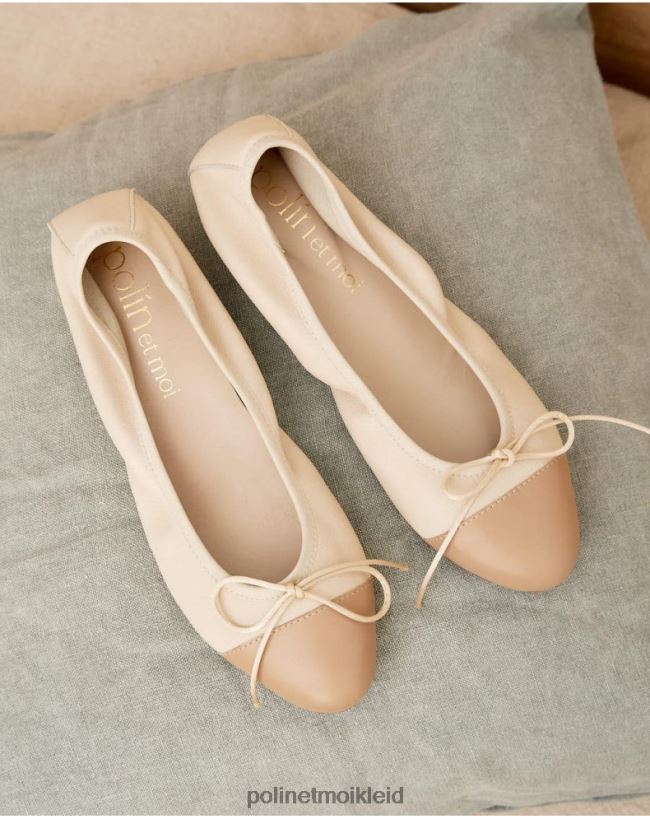 Polin et moi Ballerinas zweifarbig Maritza HT8R492 Schuhwerk Kamel